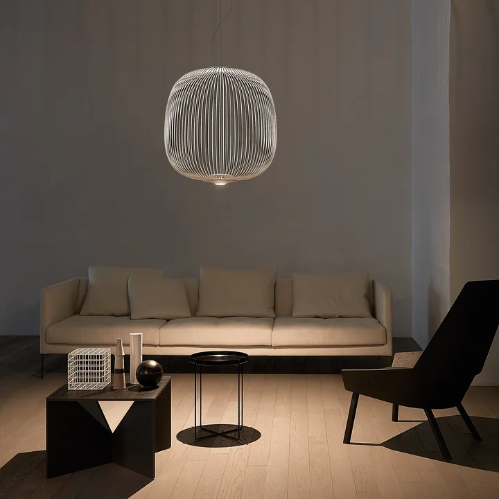 Foscarini - Spokes MyLight LED-Pendelleuchte 2, large / weiß