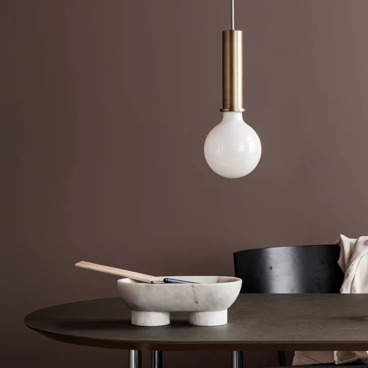 Alza Schale von Ferm Living in Marmor weiß