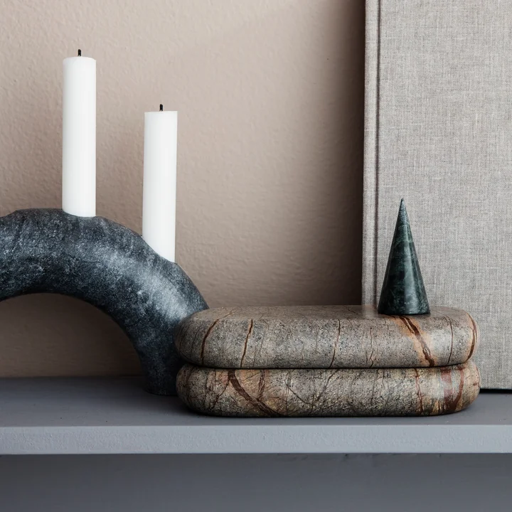 Marmor Deko-Bäume und Bendum Box von Ferm Living
