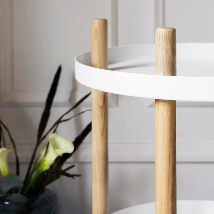 Block Beistellwagen Ø 45 cm von Normann Copenhagen in weiß