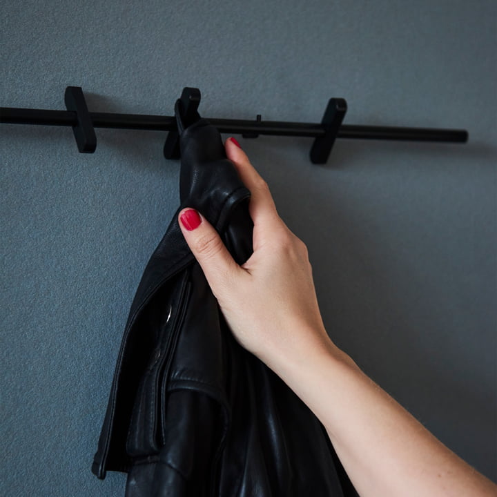 Coat Rack Hakenleiste von Moebe in schwarz