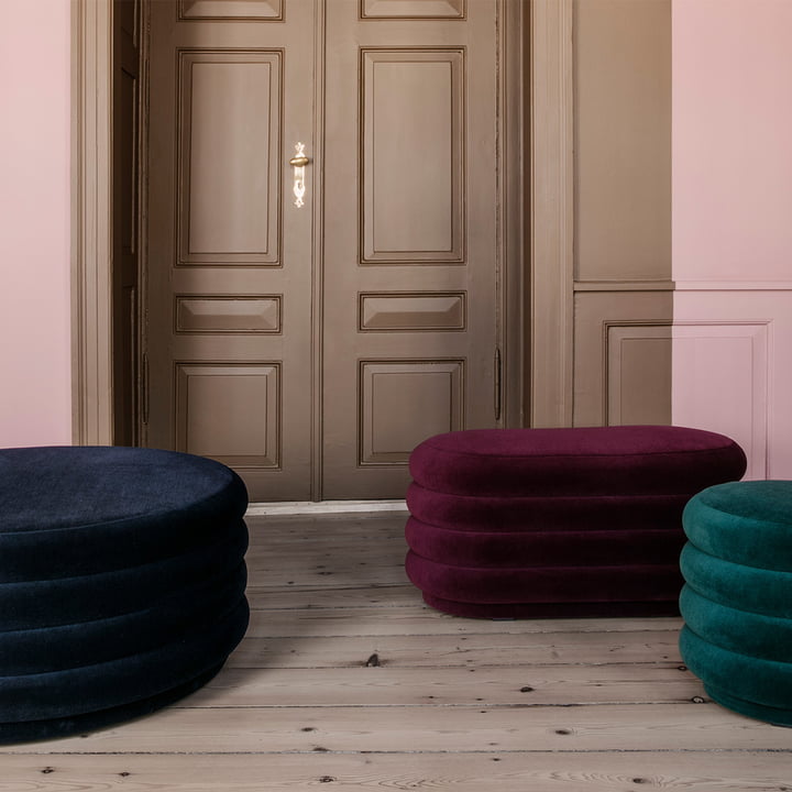 Pouf Velour von ferm Living