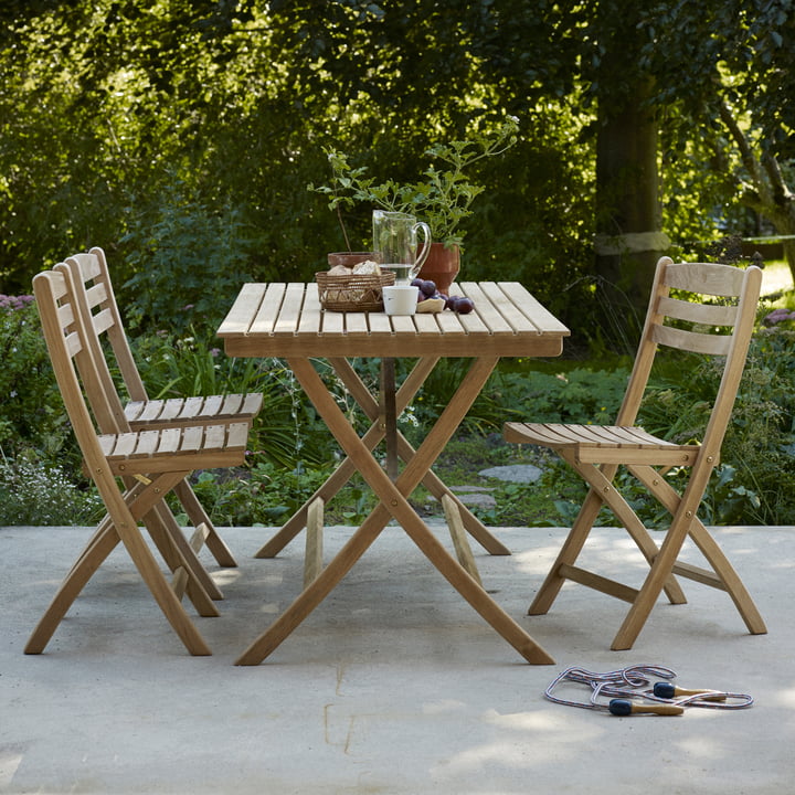 Selandia Tisch 147 x 75 cm von Skagerak in Teak