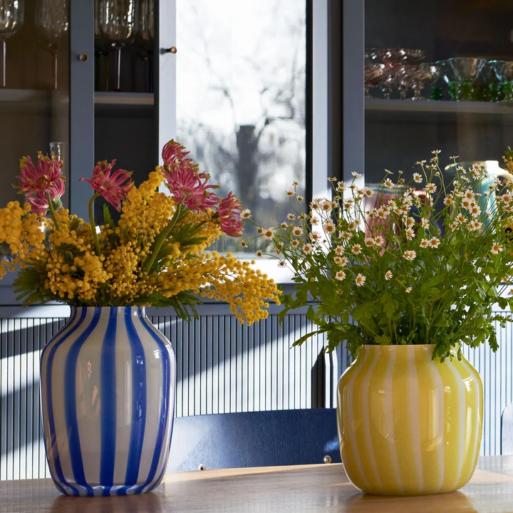 Juice Vasen mit Blumen von HAY