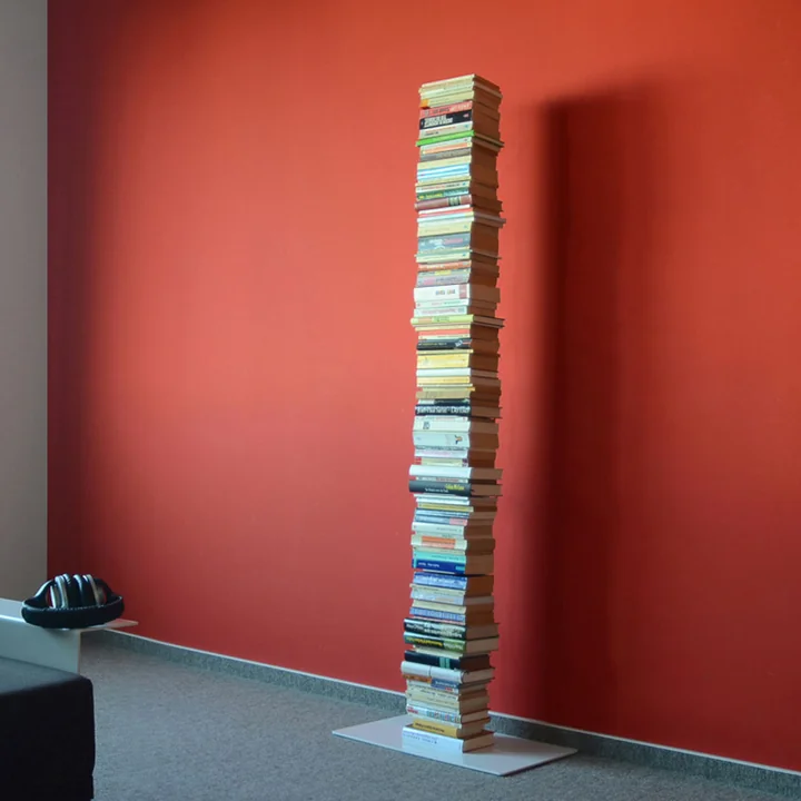 Booksbaum Big Standregal single von Radius Design in weiß