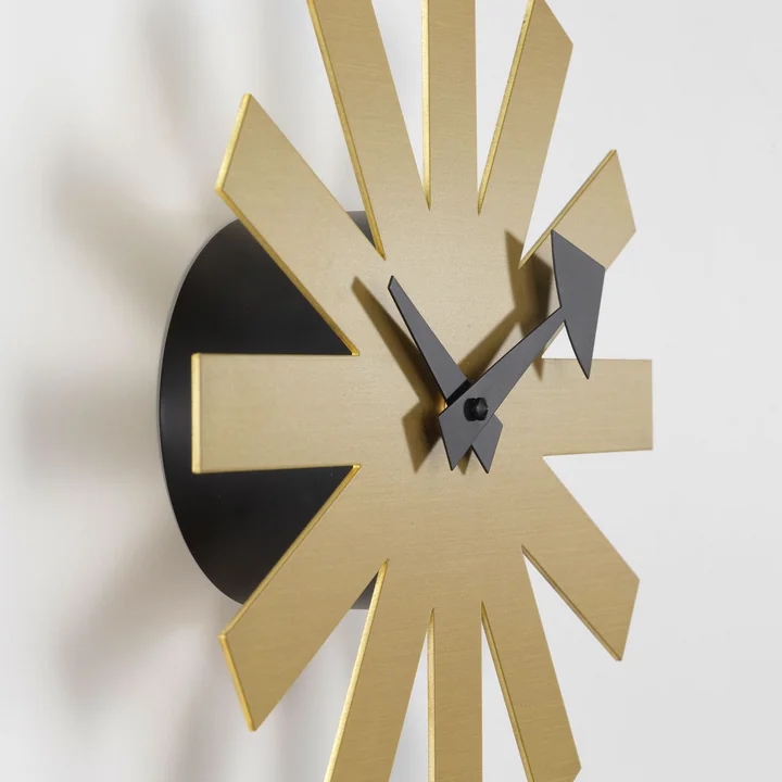 Asterisk Clock von Vitra in Messing