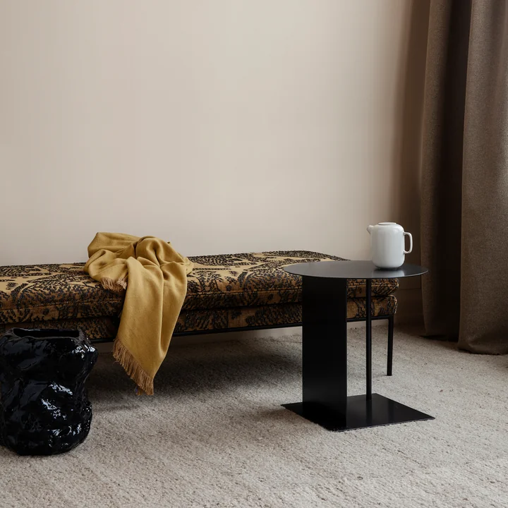 Herringbone Decke 120 x 180 cm von Ferm Living in mustard