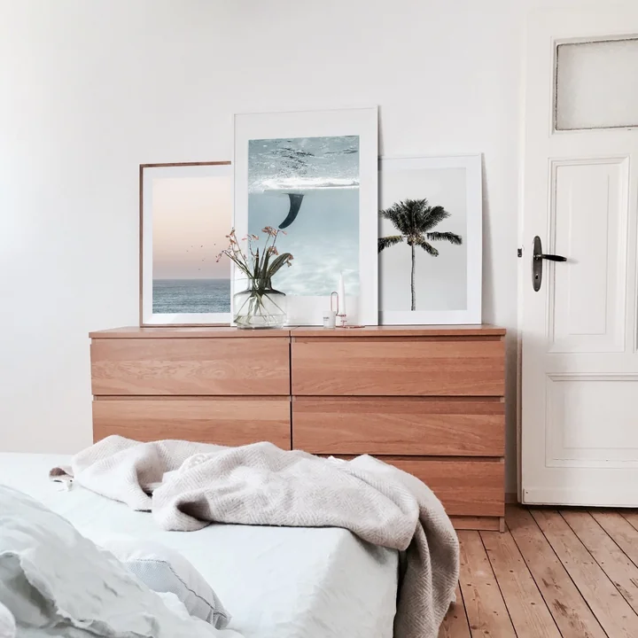 Strand-Poster im Schlafzimmer von Karlas View