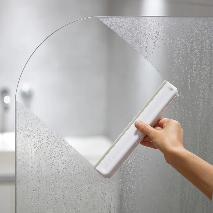  EasyStore Duschabzieher mit Aufhängehaken, grau / weiß von Joseph Joseph