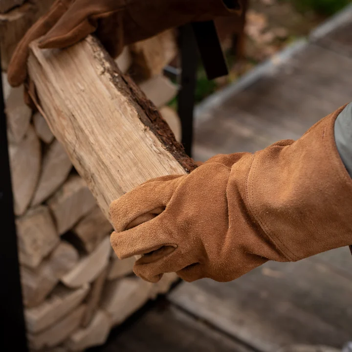 Outdoor Stahlofen Grillhandschuhe von Weltevree in braun