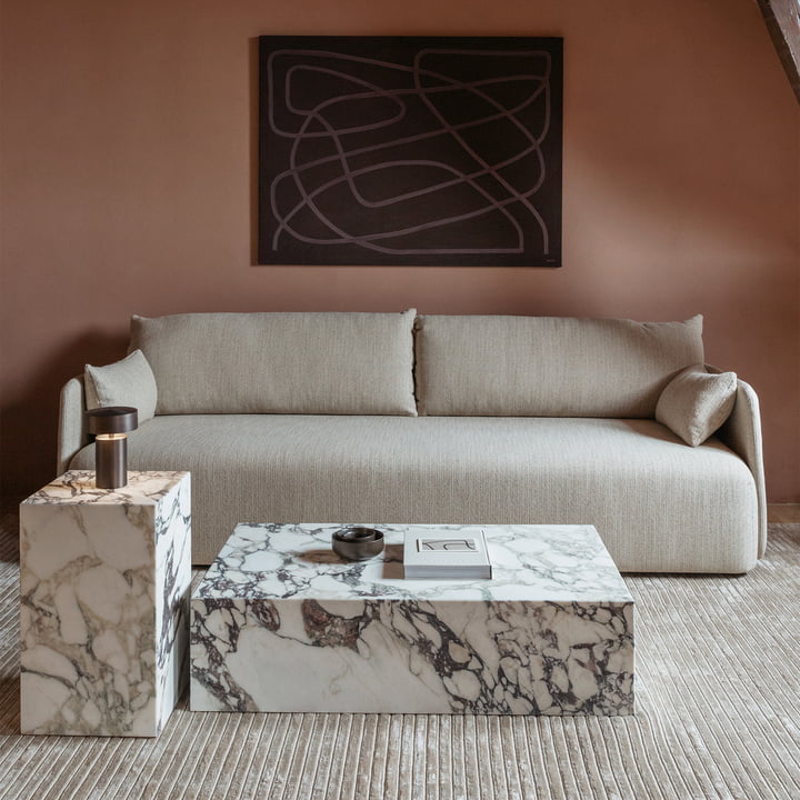 Bequemes Designer-Sofa in beige