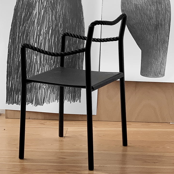 Rope Chair von Artek in schwarz