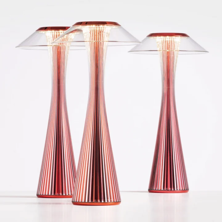 Space Akku-Leuchte (LED), rot (Limited Edition) von Kartell 