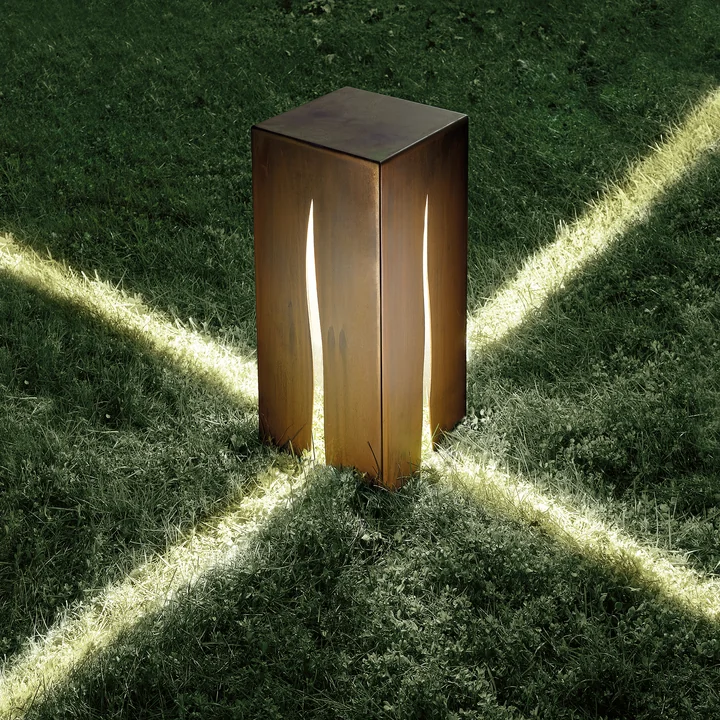 Granito Outdoor Stehleuchte H 60 cm, rost von Artemide