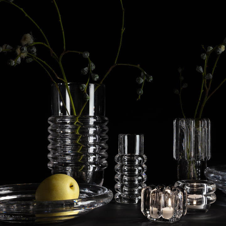 Massive Glas-Stücke von Tom Dixon: Die Press Serie