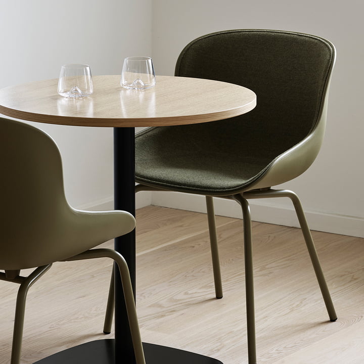 Der Hyg Chair Frontpolster von Normann Copenhagen sorgt für Komfort bei langem Sitzen