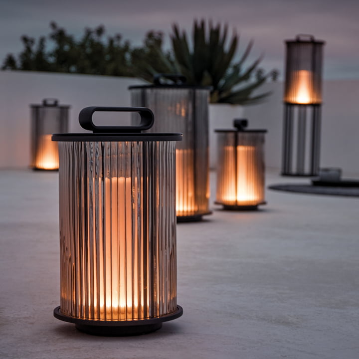 Ambient Line Tall Glass Lantern Base von Gloster Connox