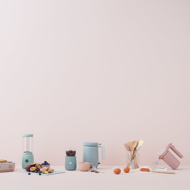 Die Foodie Elektrische Kaffeemühle von Rig-Tig by Stelton in Pastellfarben