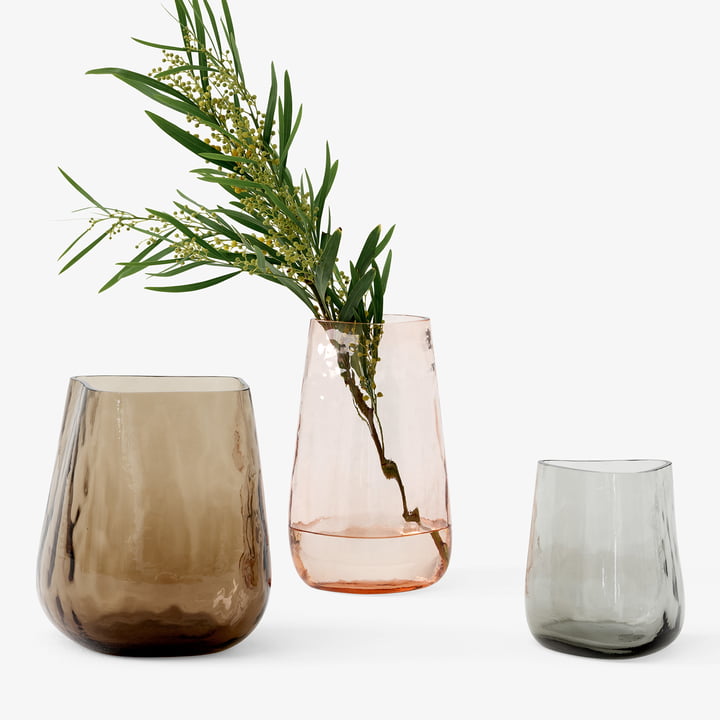Die verschiedenen Collect Glas Vasen von &Tradition kombiniert