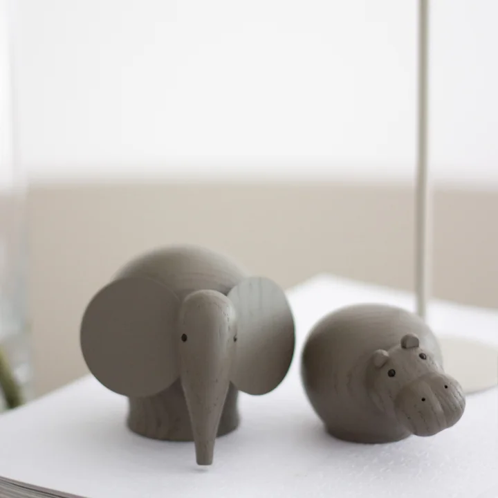 Hibo Nilpferd und Nunu Elefant von Woud