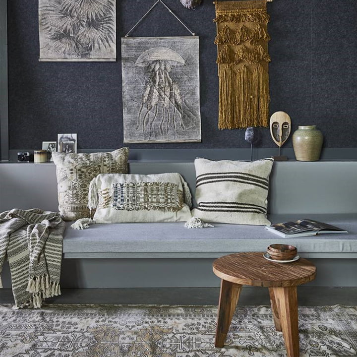 Überfärbter Baumwoll-Teppich von HKliving | Connox