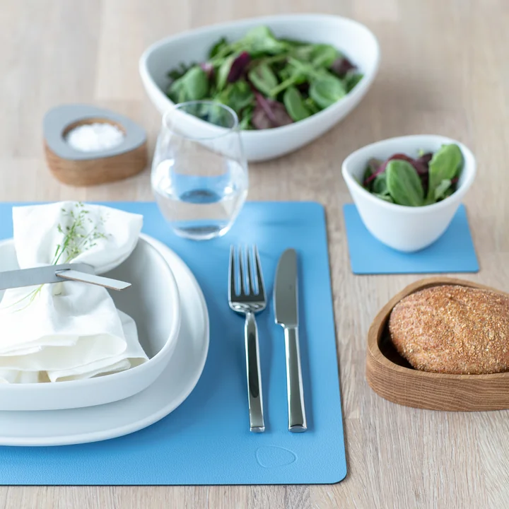 Tischset Square L 35 x 45 cm von Lind DNA in Nupo cool blue