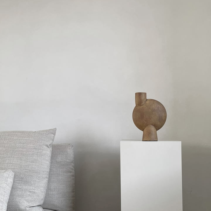 Sphere Vase Bubl Medio von 101 Copenhagen in ocker