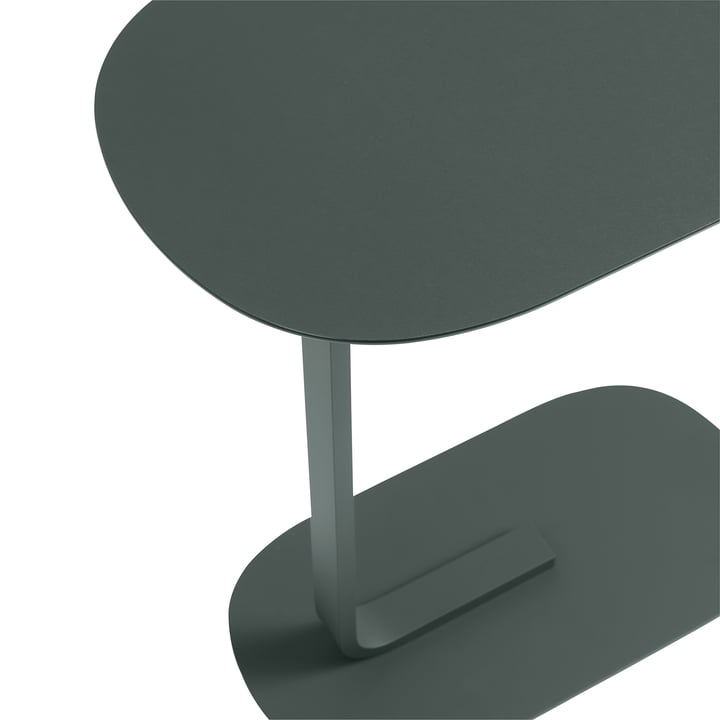 Relate Side Table H 73,5 cm von Muuto in dunkelgrün