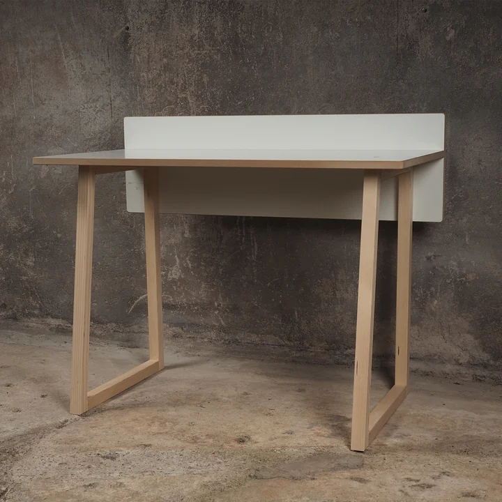 werk Kinder-Schreibtisch von Tojo in weiß / Buche