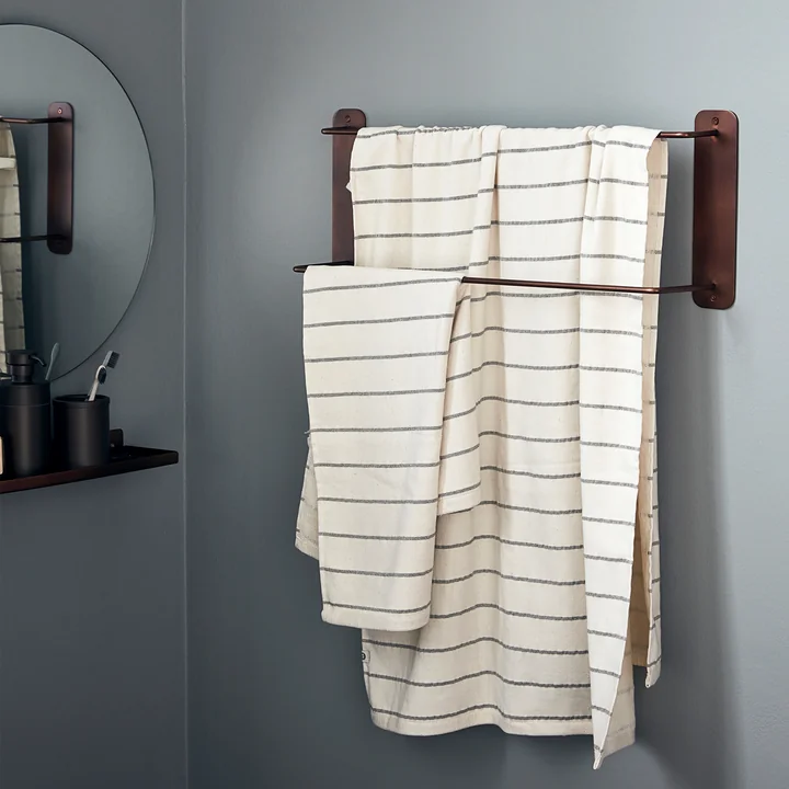 Pati Handtuchhalter doppelt von House Doctor in browned brass