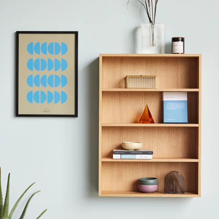 Hübsch Interior - Wandregal mit 4 Ebenen, Eiche