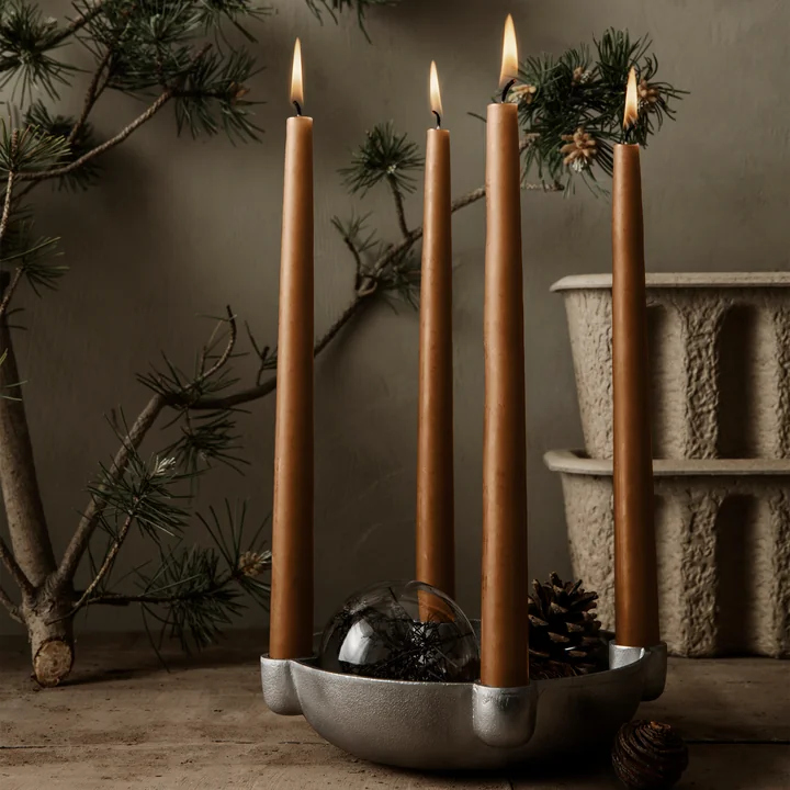 Bowl Aluminium Kerzenständer von Ferm Living