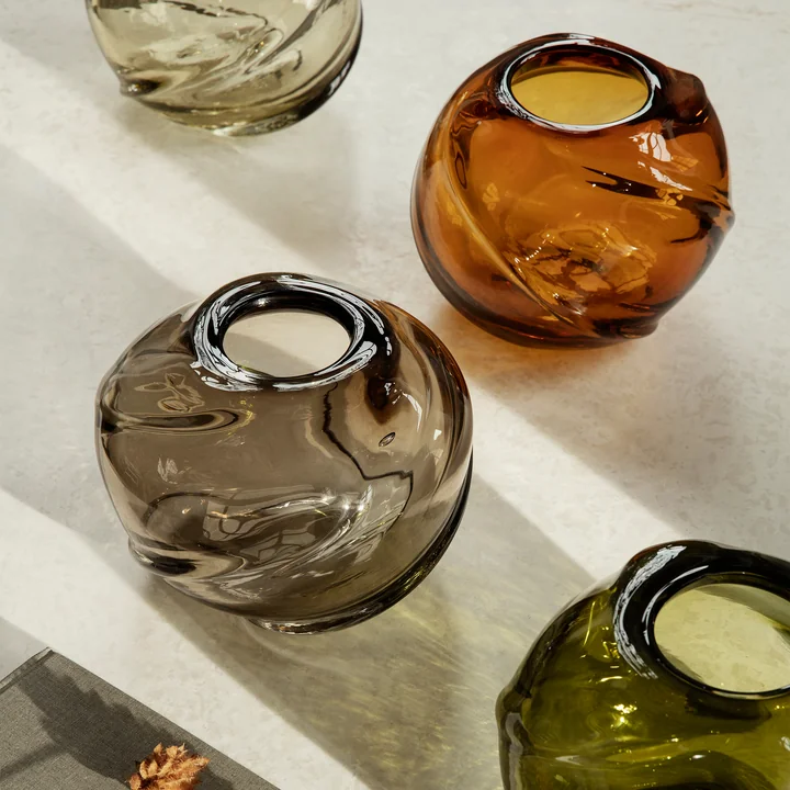 Water Swirl Vase von Ferm Living in der Ausführung recycled