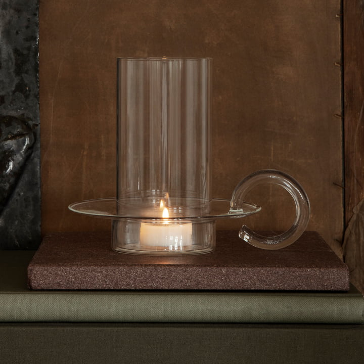 Luce Kerzenhalter Glas von ferm Living in der klaren Ausführung