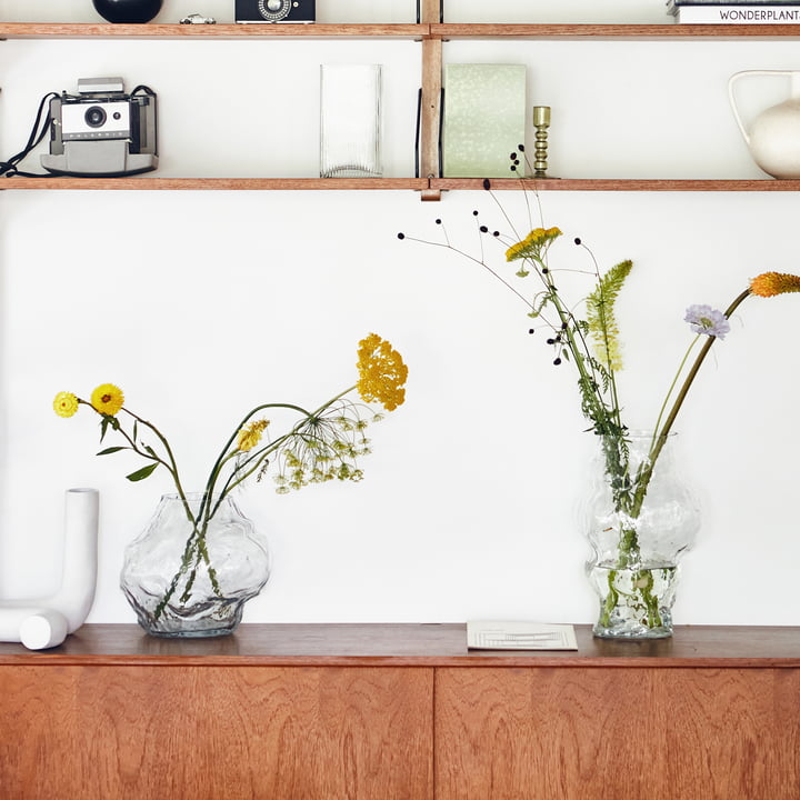 Objects Cloud Vase von HKliving in der Ausführung klar