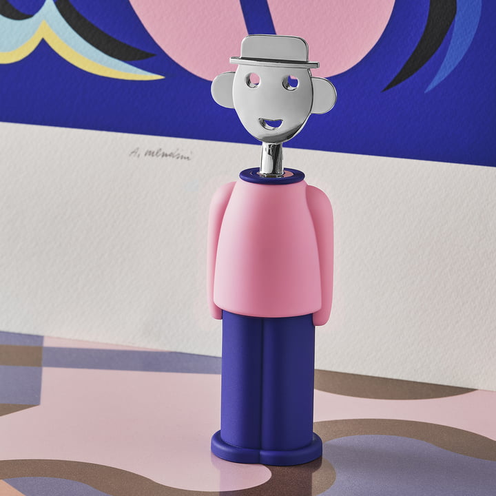 Korkenzieher Alessandro M. von A di Alessi in rosa / blau