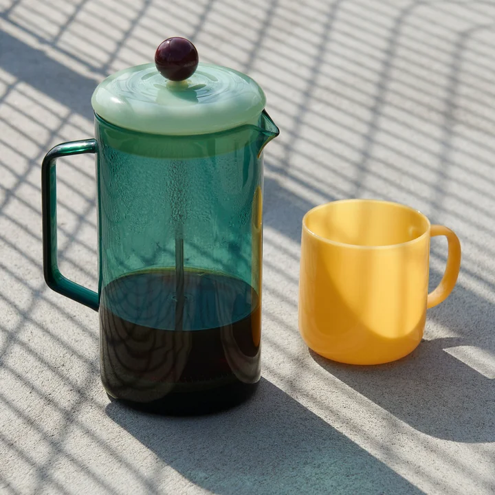 Borosilicate Becher 0,3 von HAY in der Farbe jadegelb