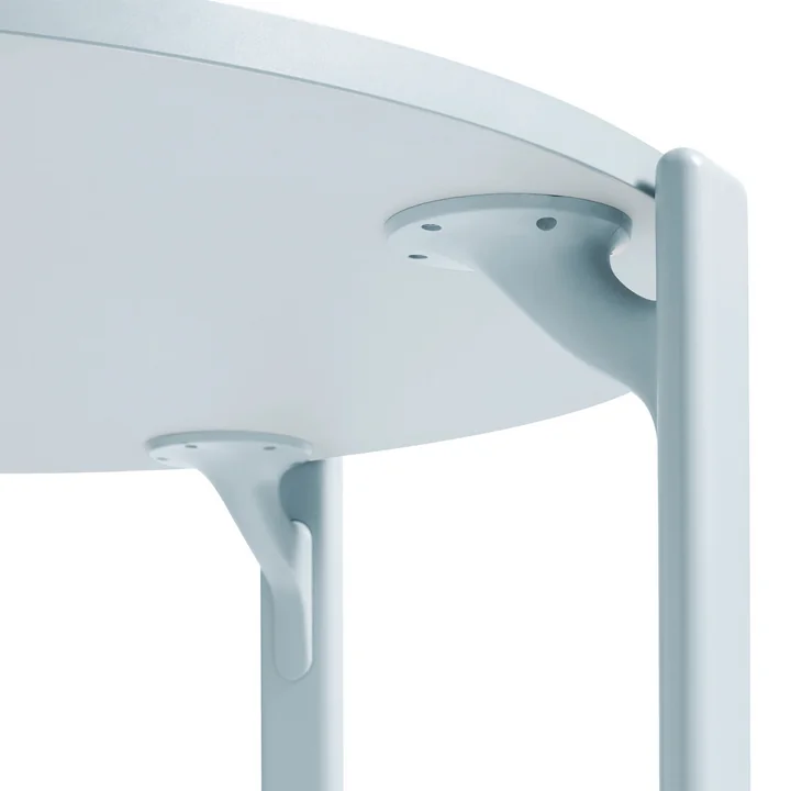 Rey Esstisch, Ø 128,5 cm, slate blue / Laminat hellgrau von HAY