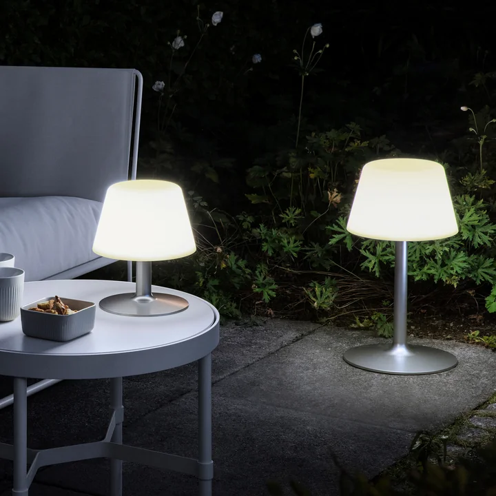 SunLight Garten-Tischleuchte LED von Eva Solo in der Farbe weiß