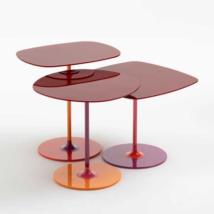 Thierry Beistelltisch in bordeaux von Kartell