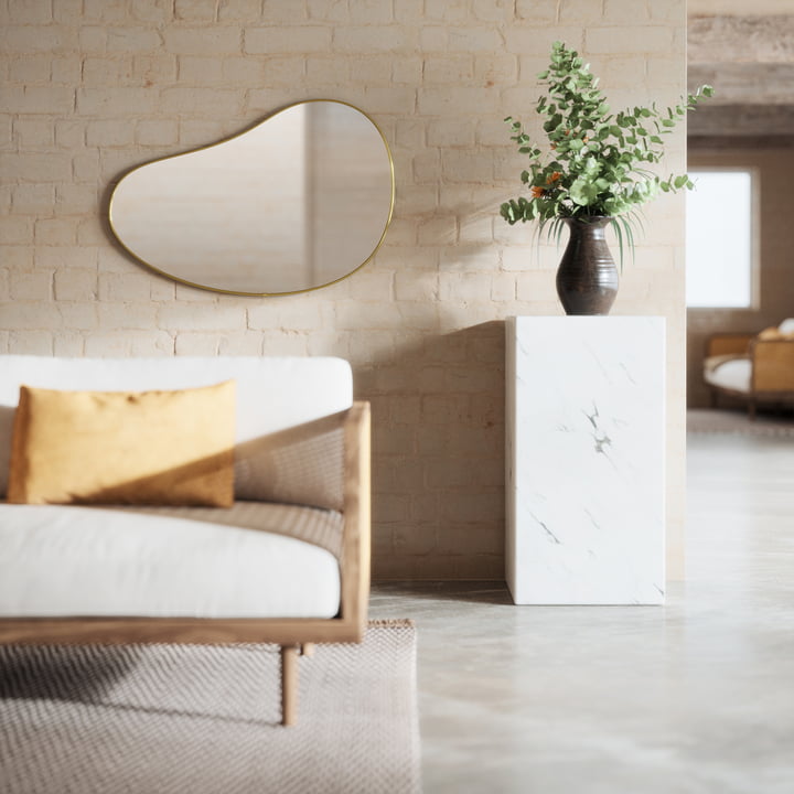 Hubba Pebble Wandspiegel von Umbra
