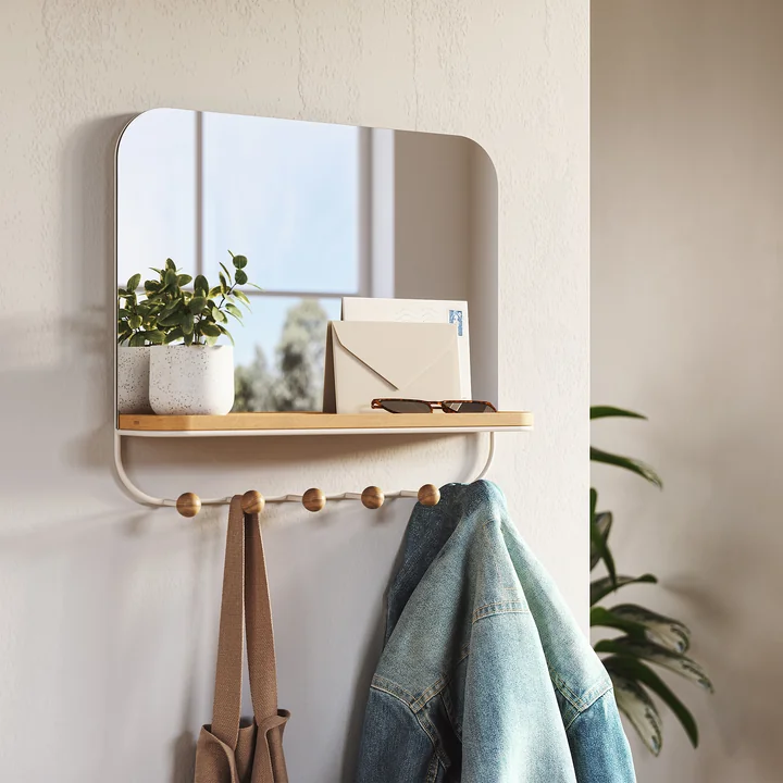 Estique Garderobe mit Ablage und Spiegel von Umbra