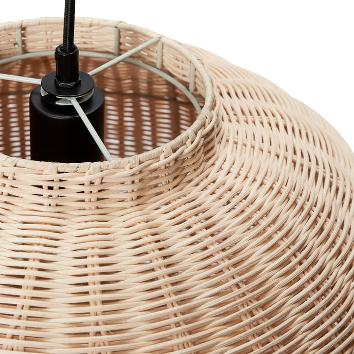 Chand Pendelleuchte von Hübsch Interior in der Ausführung rattan