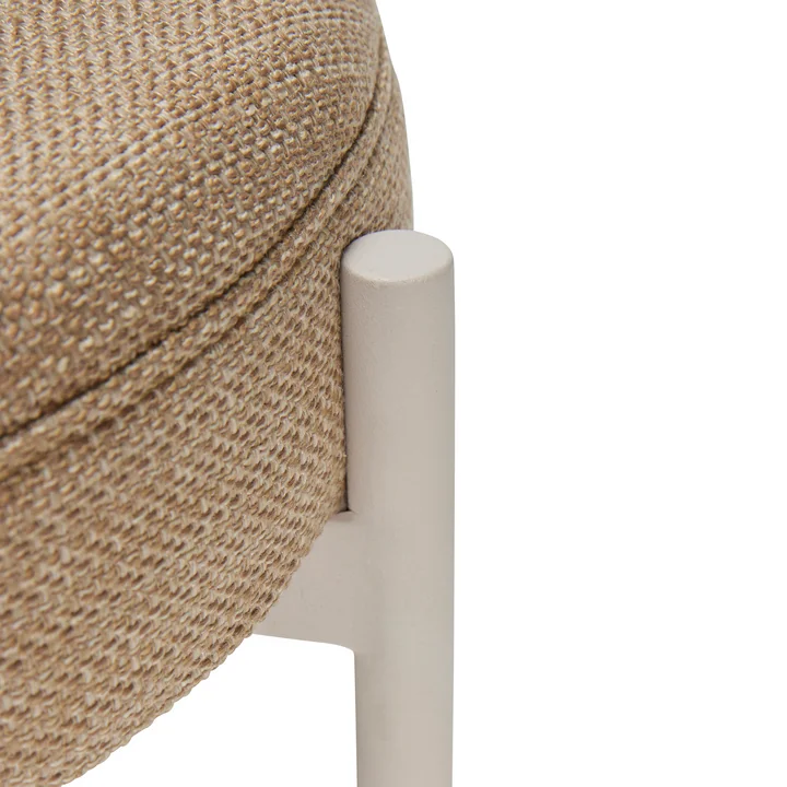 Silo Hocker von Hübsch Interior in der Farbe sand / grau