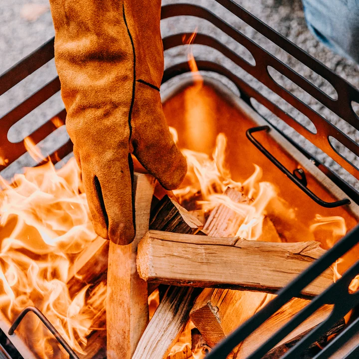 Cube Feuerkorb in der Farbe schwarz von höfats