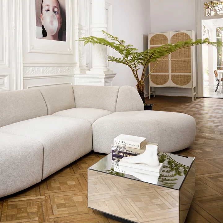 Mirror Couchtisch L von HKliving in klar