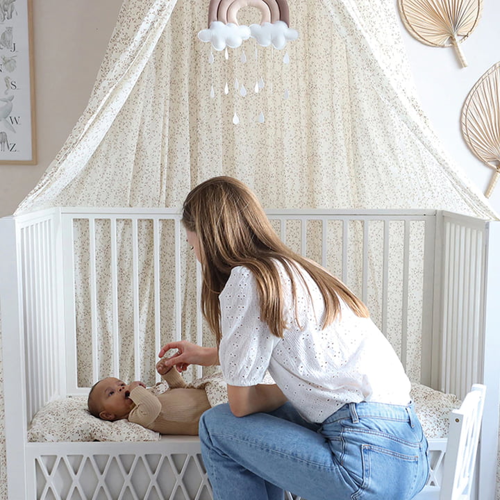 Harlequin Babybett von Cam Cam Copenhagen in der Farbe weiß