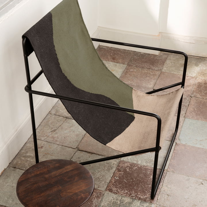 Desert Lounge Chair, schwarz / dune von ferm Living