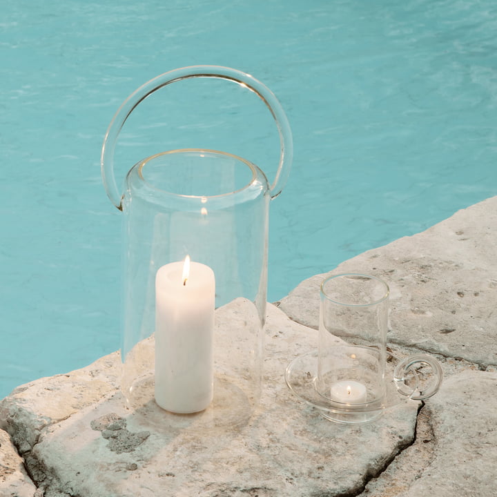 Luce Glaslaterne von Ferm Living in der Ausführung klar
