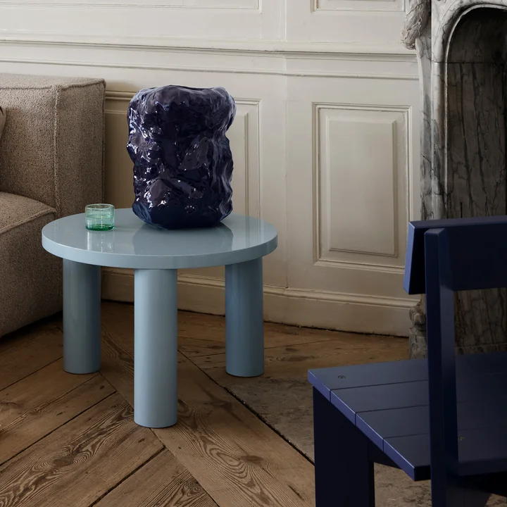 Post Couchtisch Ø 65 x H 41 cm, ice blue von Ferm Living